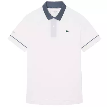 Polo Lacoste Tennis Novak Djokovic On Court Bianco / Grigio