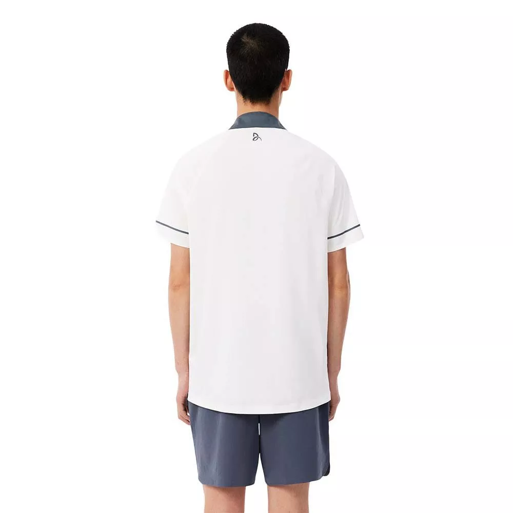 Polo Lacoste Tennis Novak Djokovic On Court Bianco / Grigio