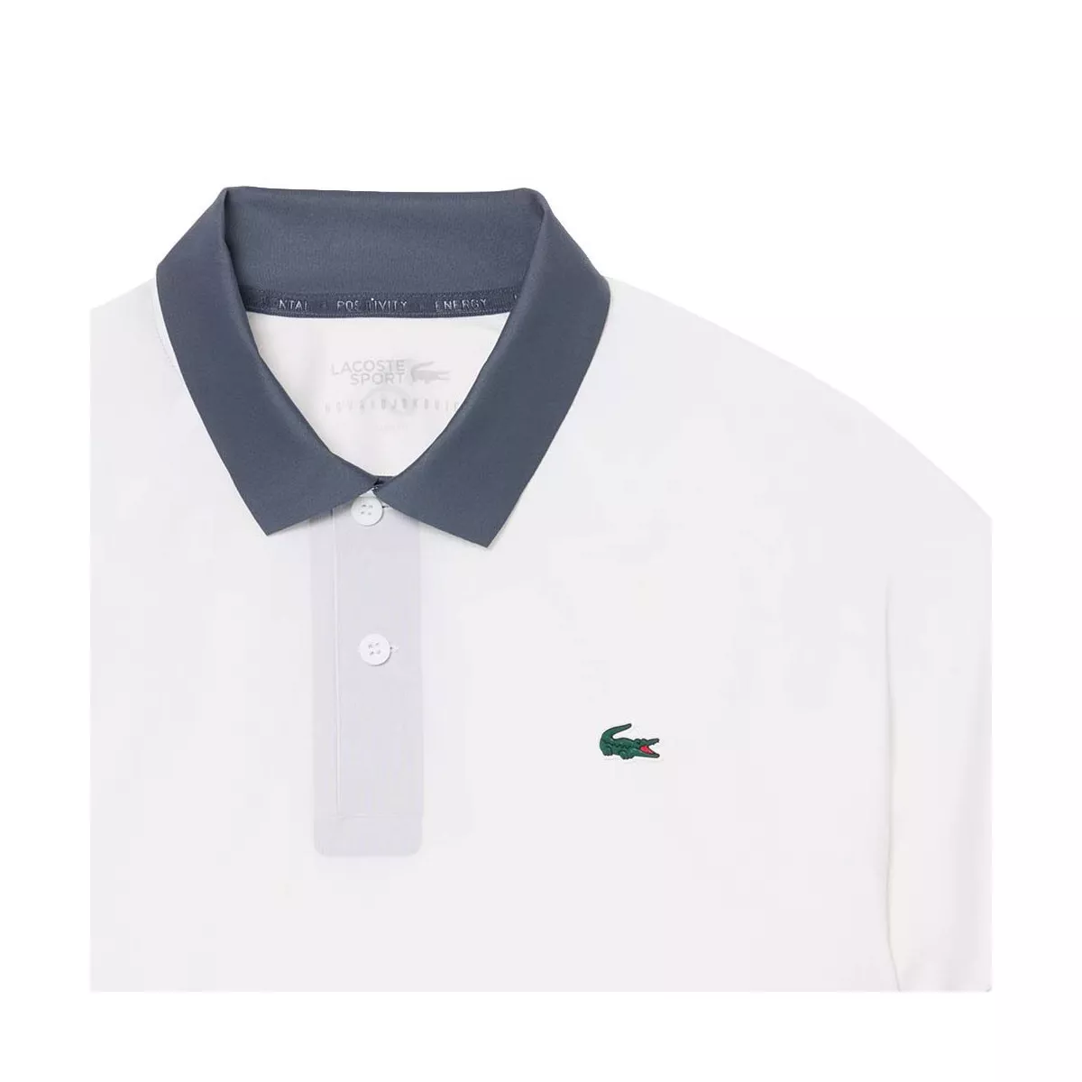 Polo Lacoste Tennis Novak Djokovic On Court Bianco / Grigio