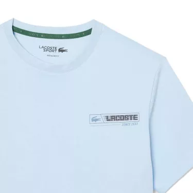 T-Shirt Lacoste Sport Ultra Dry Stampata Azzurro / Blu