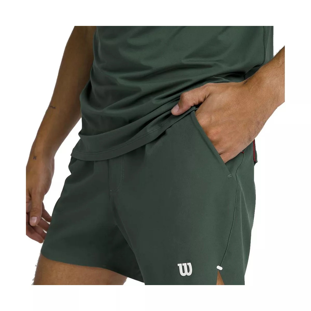 Pantaloncini Wilson Tournament 18cm Uomo Verde Sycamore