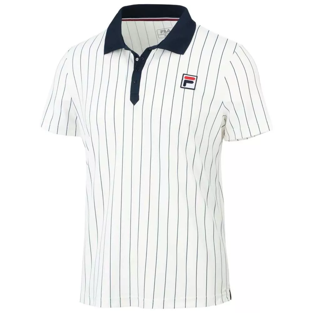 Polo Fila Stripes Bjorn Bianco