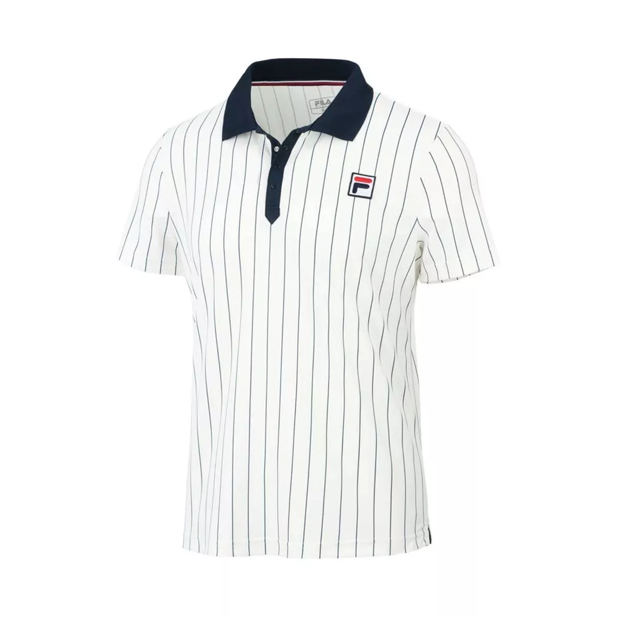 Polo Fila Stripes Bjorn Bianco