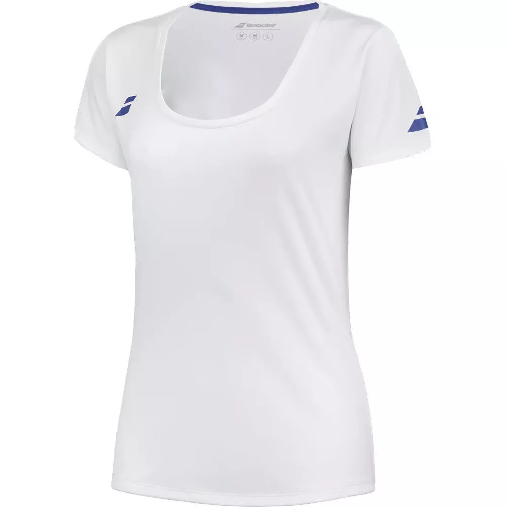 Maglietta Babolat Play Cap Ragazza Bianca