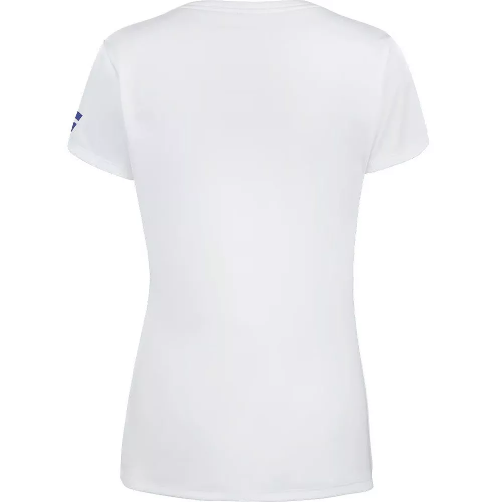 Maglietta Babolat Play Cap Ragazza Bianca