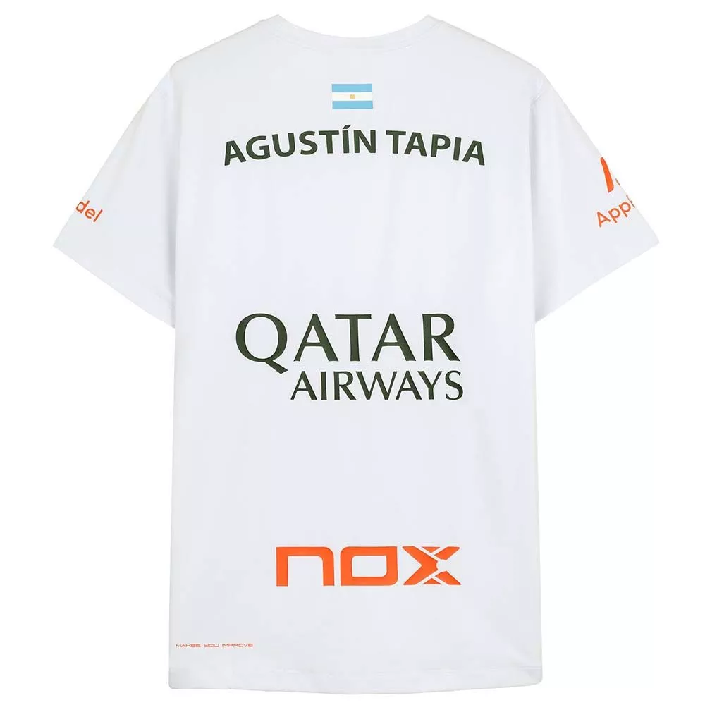 Maglietta Nox AT10 Agust&iacute;n Tapia Bianca