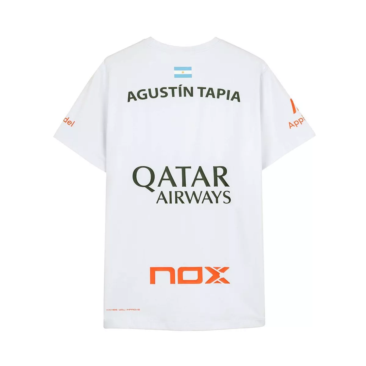 Maglietta Nox AT10 Agust&iacute;n Tapia Bianca