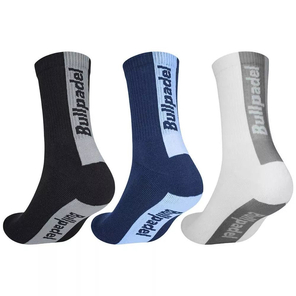 Calze Bullpadel BP265 I Nero / Blu marino / Bianco (3 paia)