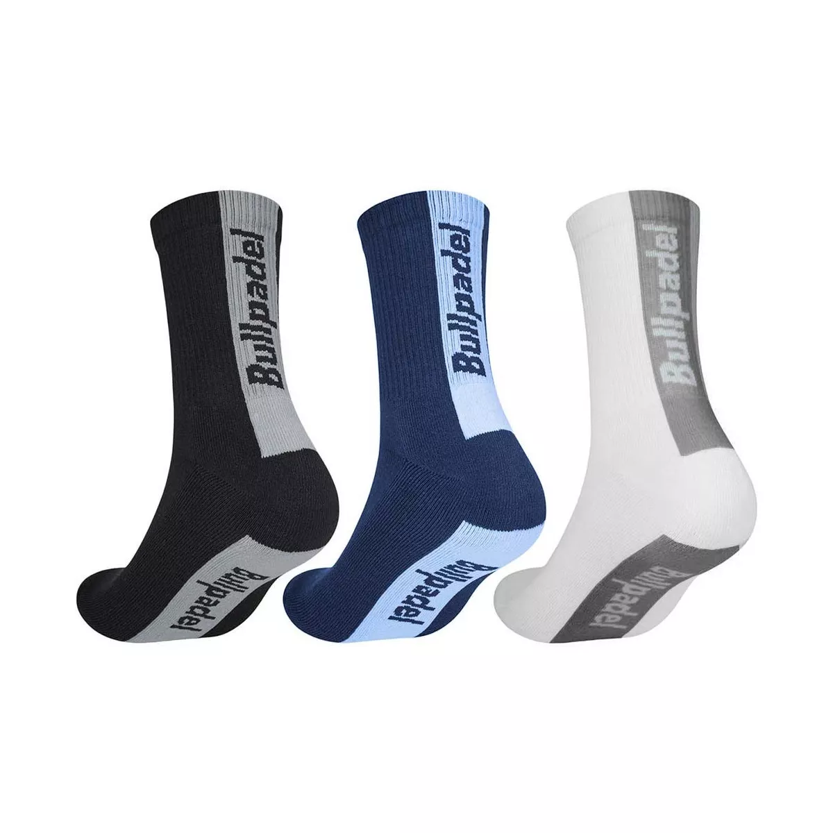 Calze Bullpadel BP265 I Nero / Blu marino / Bianco (3 paia)