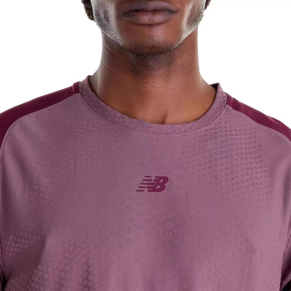 T-Shirt New Balance Tournament NYC Rosa / Bordeaux