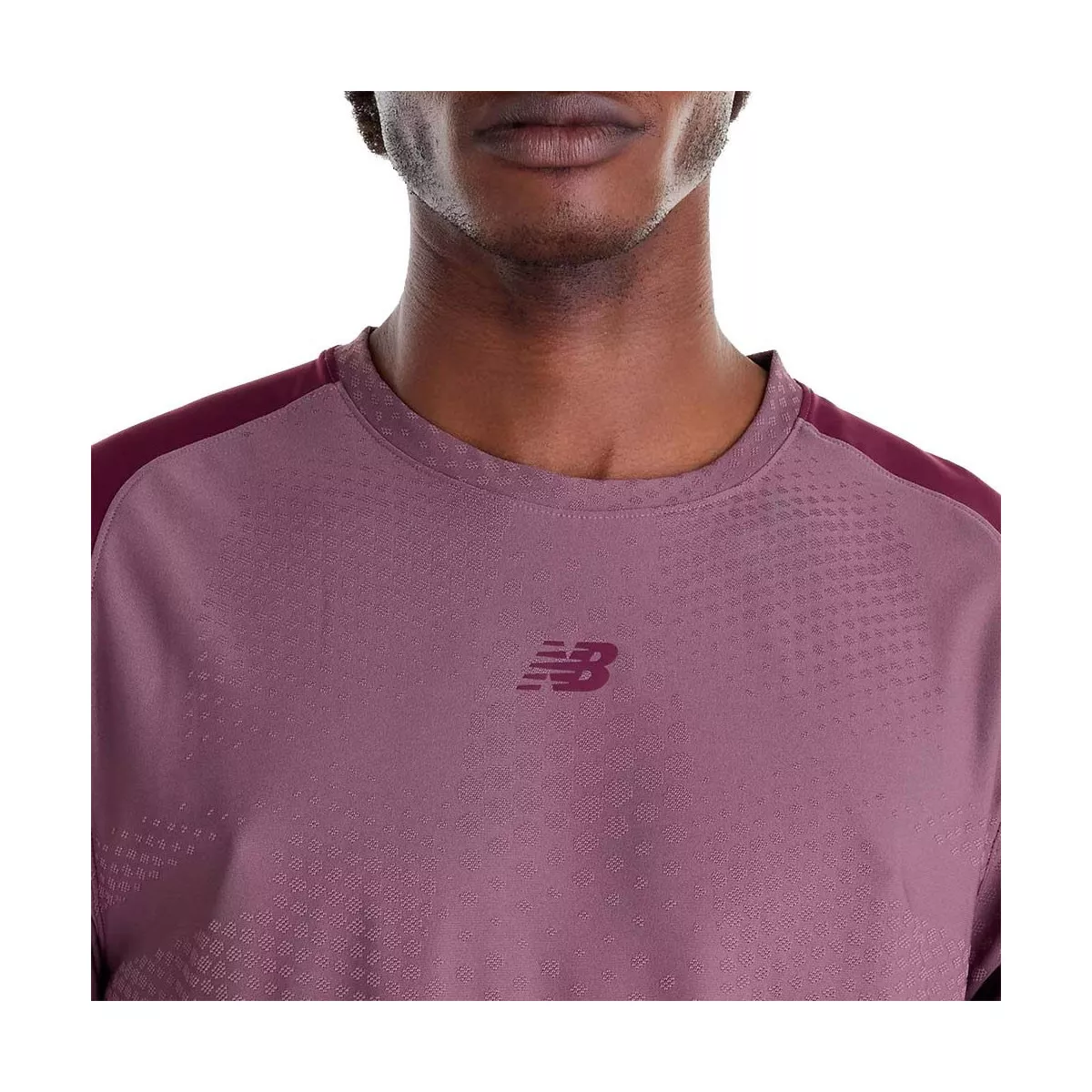 T-Shirt New Balance Tournament NYC Rosa / Bordeaux