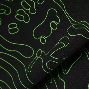 T-shirt Lacoste Sport Ultra Dry Stampa Coccodrillo Nero / Verde