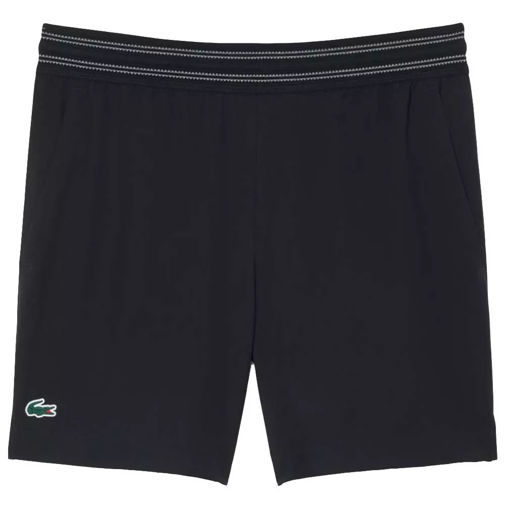 Short Lacoste Tennis Ultra Dry Riflettente Nero