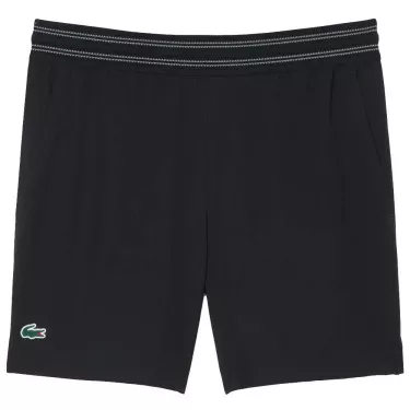 Short Lacoste Tennis Ultra Dry Riflettente Nero