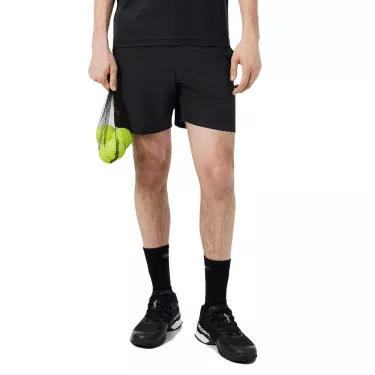 Short Lacoste Tennis Ultra Dry Riflettente Nero