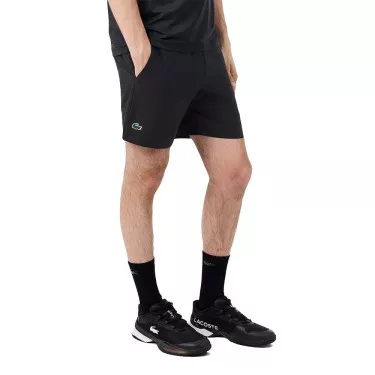 Short Lacoste Tennis Ultra Dry Riflettente Nero