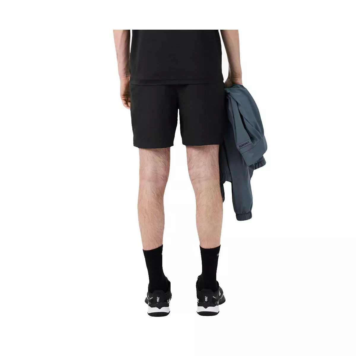 Short Lacoste Tennis Ultra Dry Riflettente Nero
