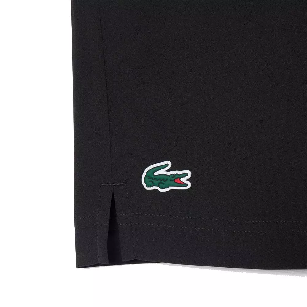 Short Lacoste Tennis Ultra Dry Riflettente Nero