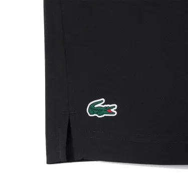 Short Lacoste Tennis Ultra Dry Riflettente Nero