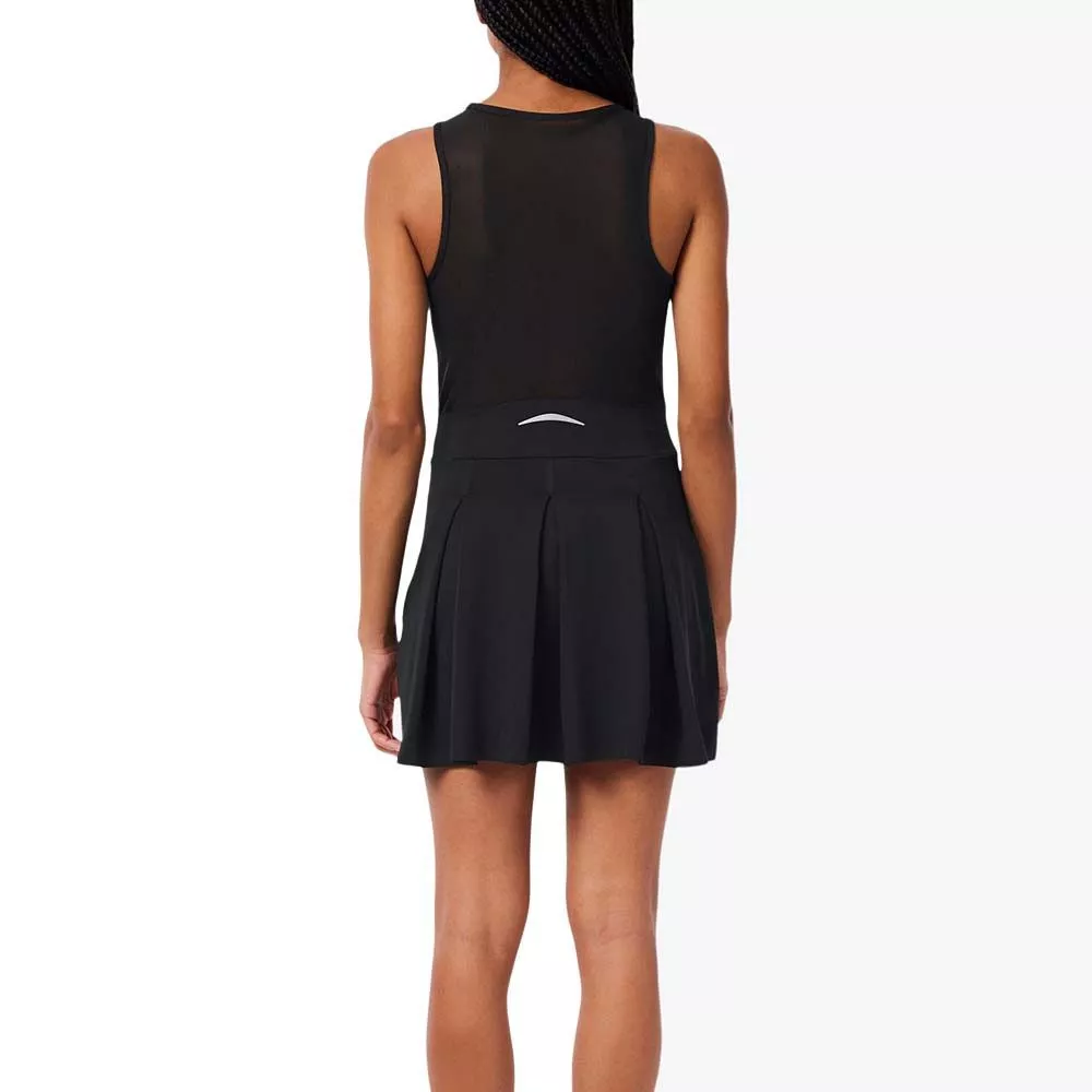 Abito Lacoste Tennis Plissettato Stretch Nero