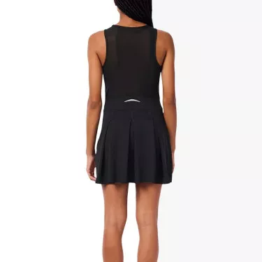 Abito Lacoste Tennis Plissettato Stretch Nero