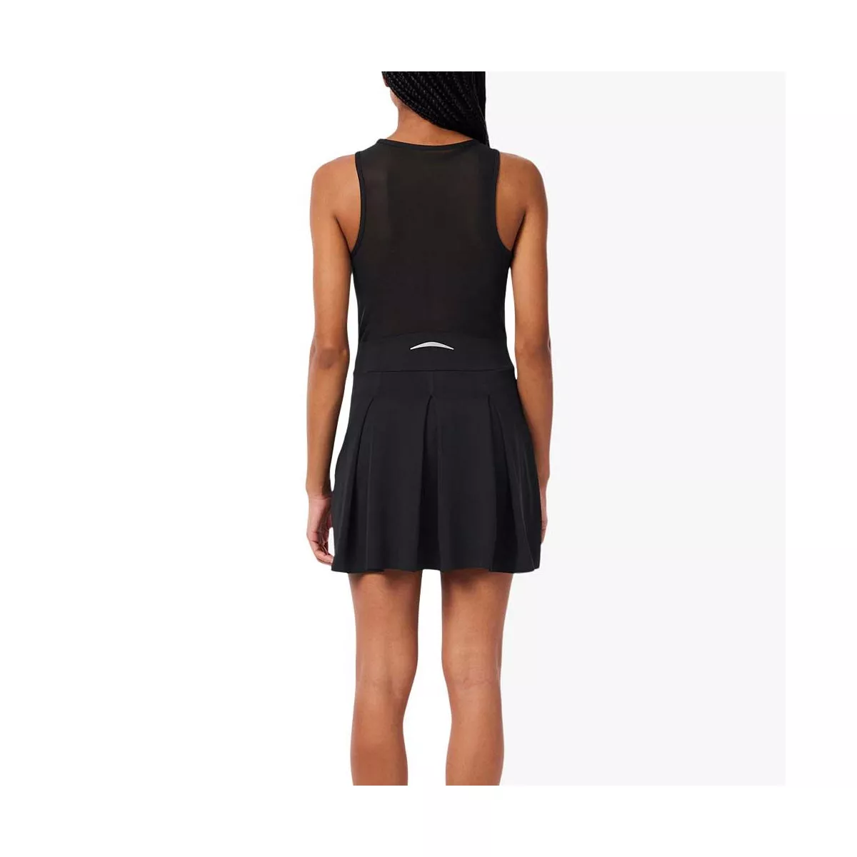 Abito Lacoste Tennis Plissettato Stretch Nero