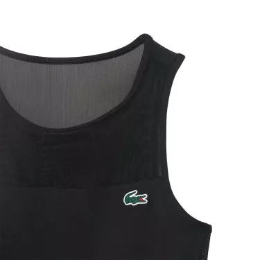 Abito Lacoste Tennis Plissettato Stretch Nero