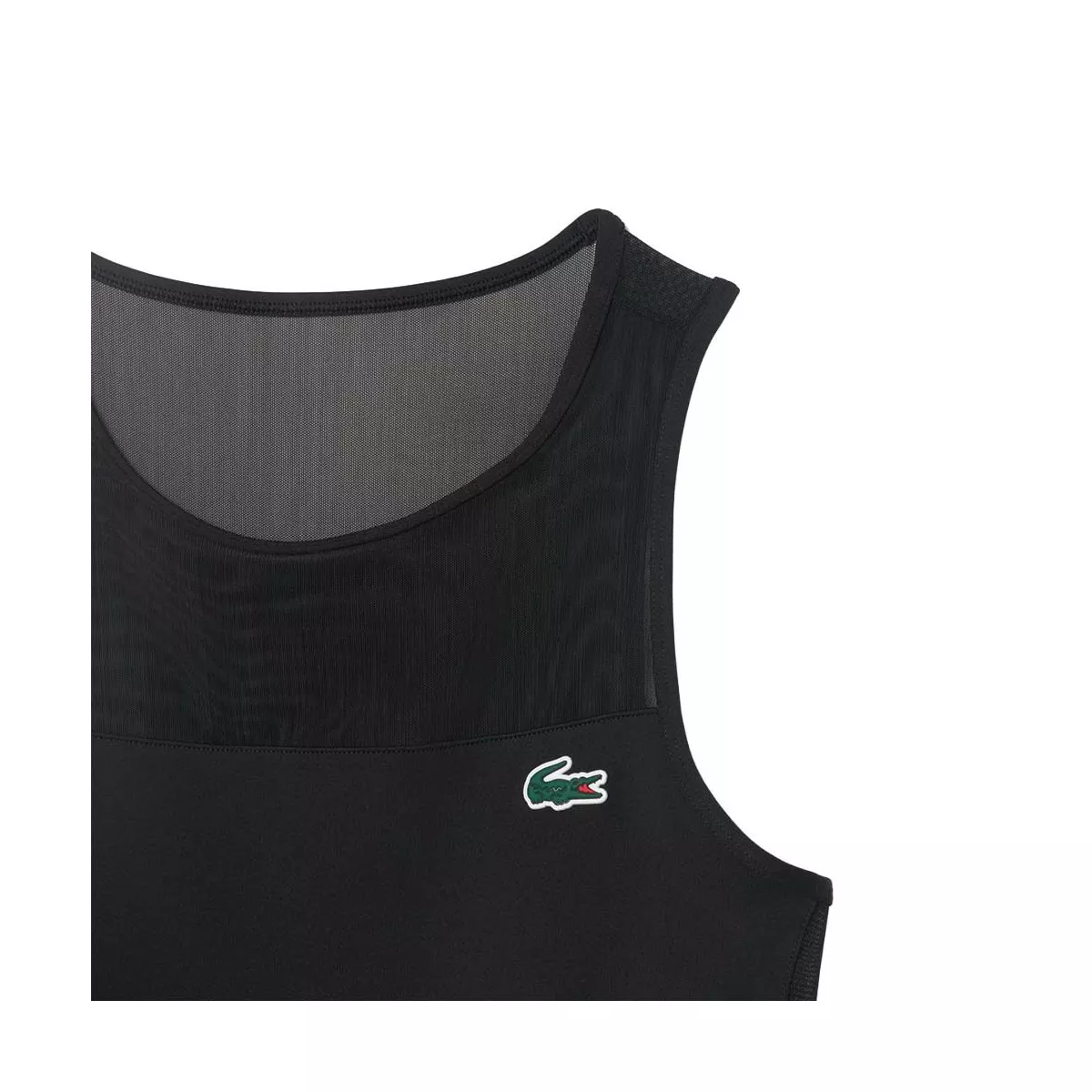 Abito Lacoste Tennis Plissettato Stretch Nero