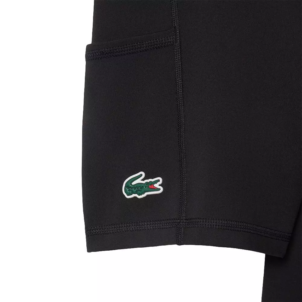 Abito Lacoste Tennis Plissettato Stretch Nero