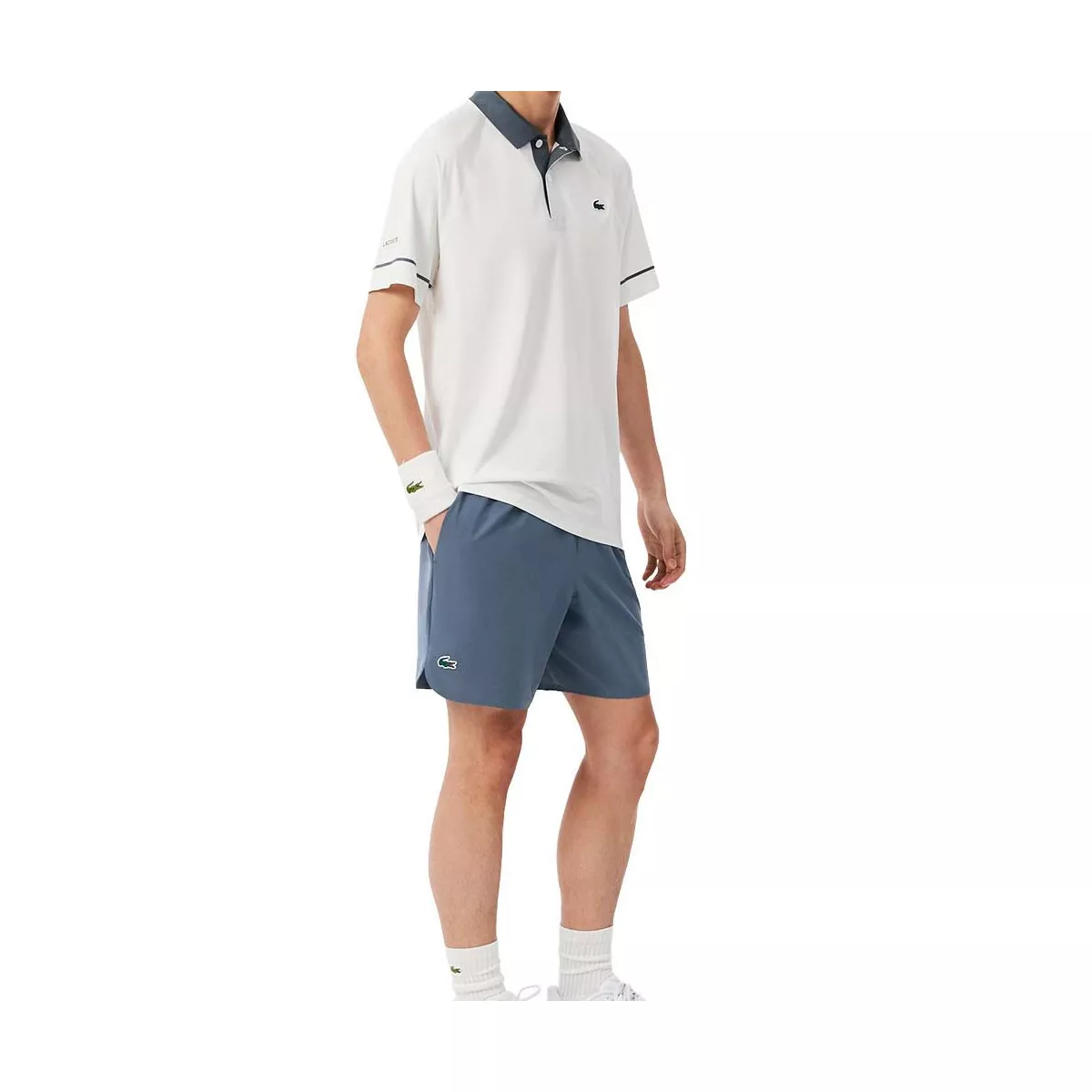 Short Lacoste Tennis x Novak Djokovic On Court Grigio