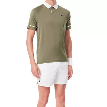 Short Lacoste Tennis x Novak Djokovic On Court Bianco
