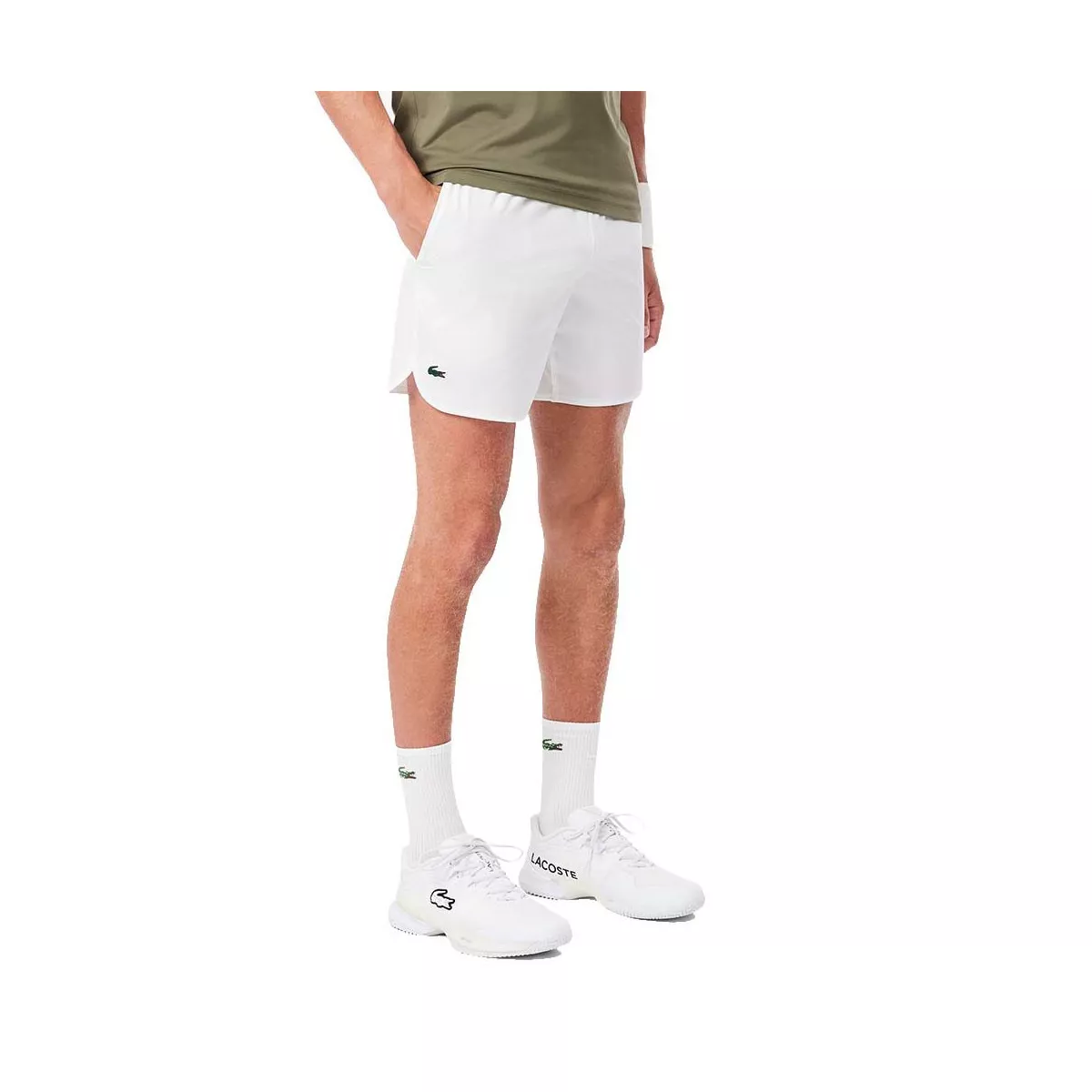Short Lacoste Tennis x Novak Djokovic On Court Bianco