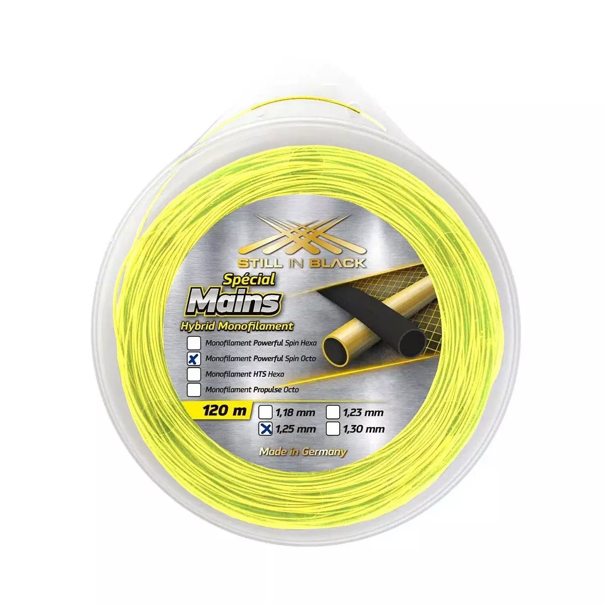 Bobina Still In Black Powerful Spin Octo Giallo 120m