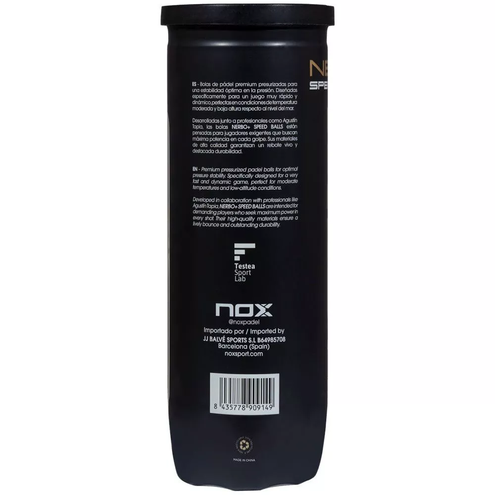 Cartone da 24 tubi di 3 palline Nox Nerbo+ Speed