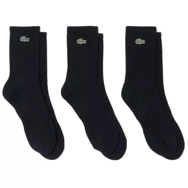 Calzini Lacoste Sport Lunghi Neri (3 Paia)