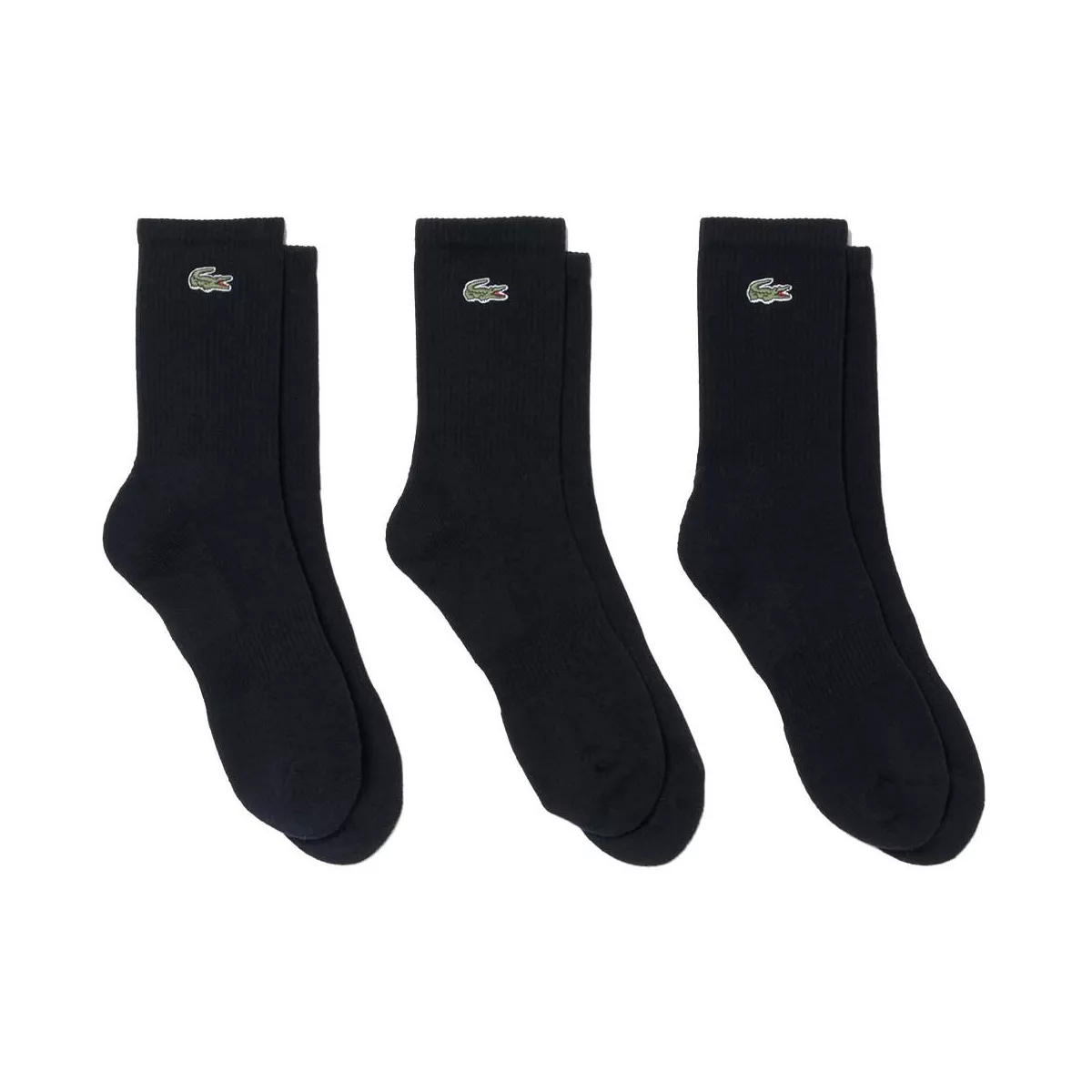 Calzini Lacoste Sport Lunghi Neri (3 Paia)