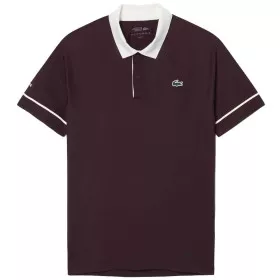 Polo Lacoste Tennis Novak Djokovic On Court Marrone / Bianco