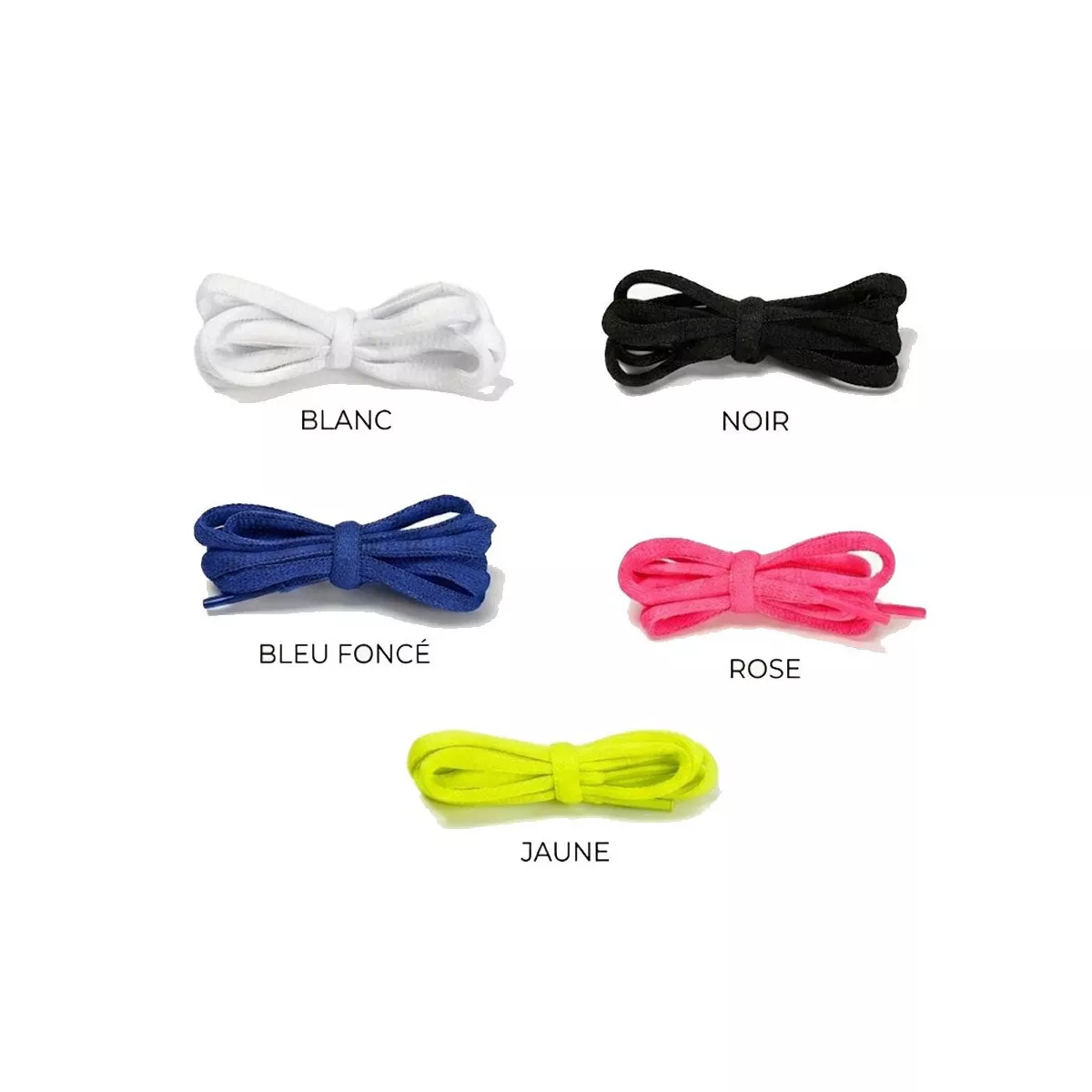 Lacci Still In Black 100cm Blu