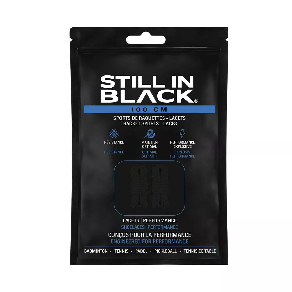 Lacci Still In Black 100cm Neri
