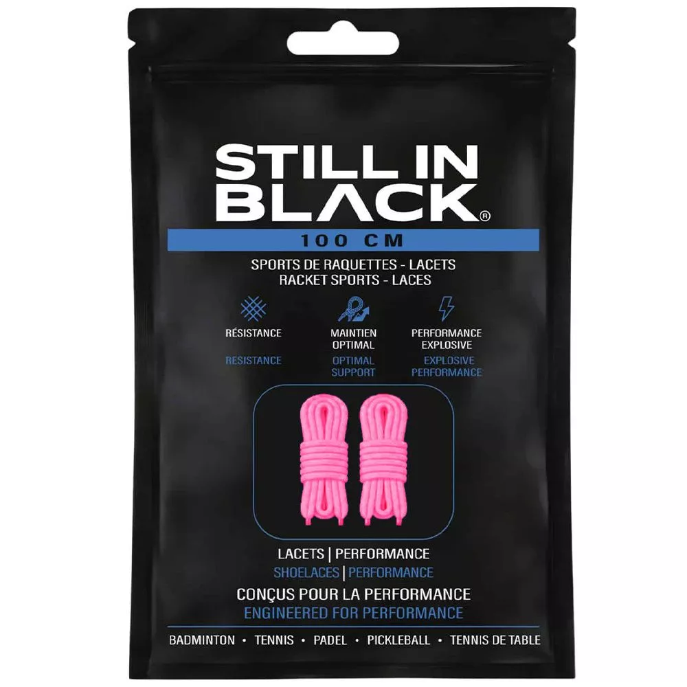 Lacci Still In Black 100cm Rosa