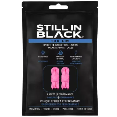 Lacci Still In Black 100cm Rosa
