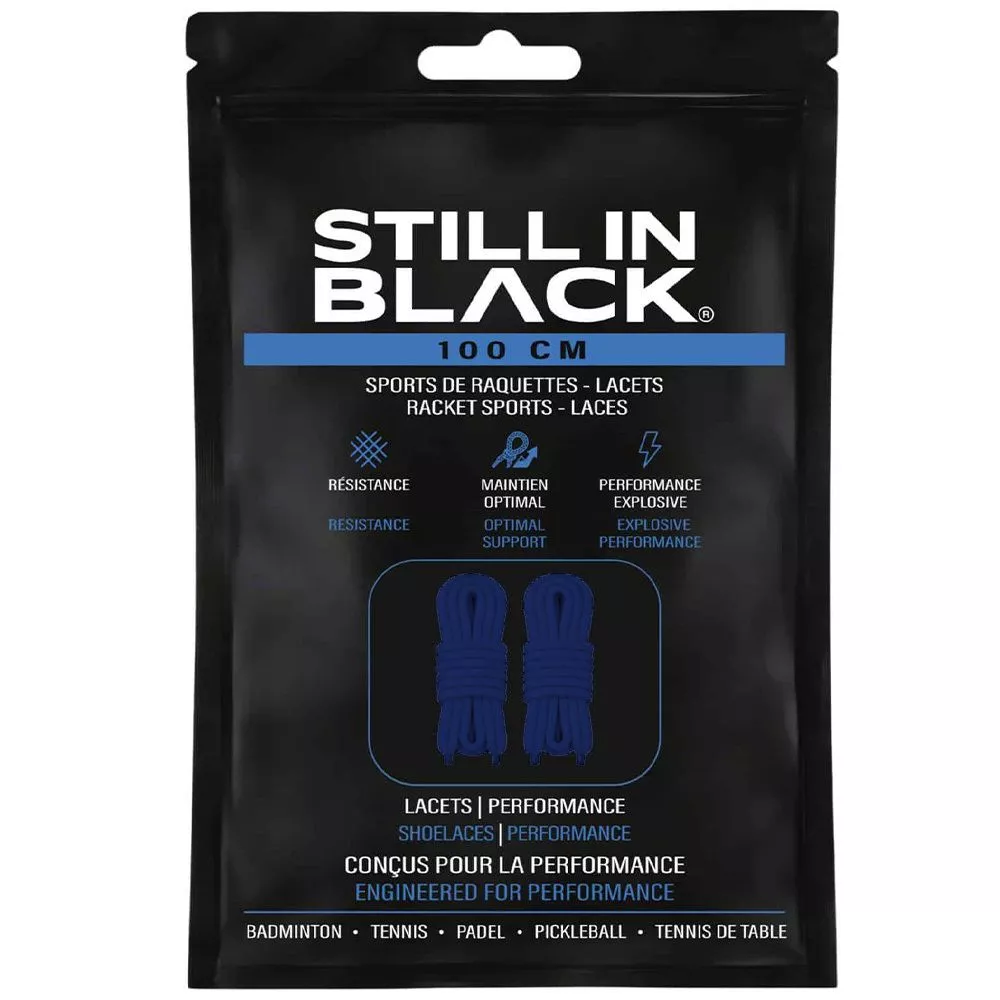 Lacci Still In Black 100cm Blu