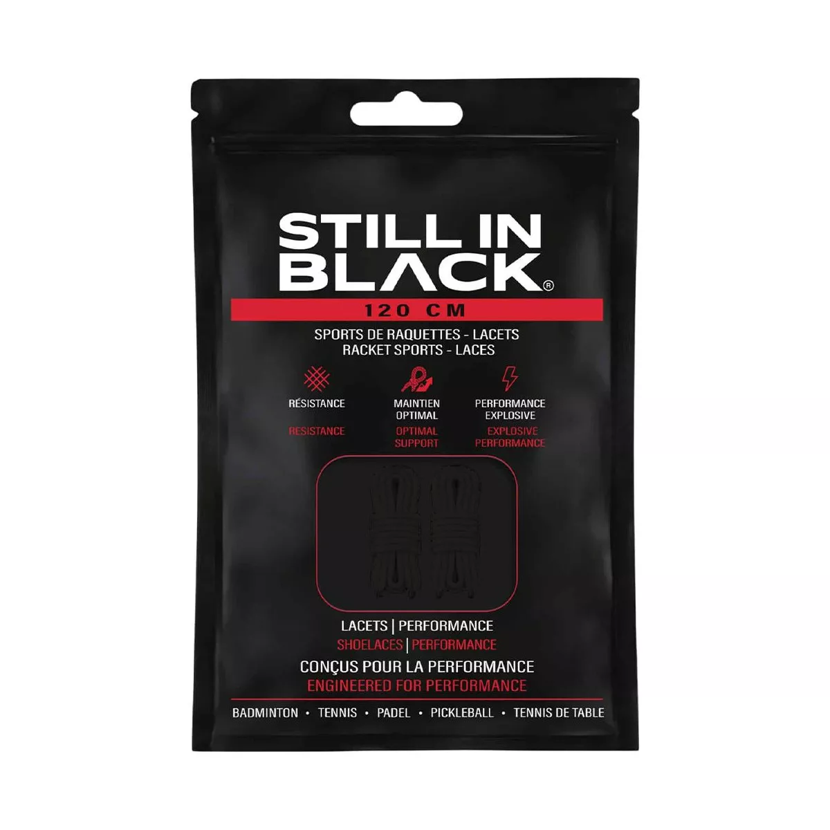 Lacci Still In Black 120cm Neri
