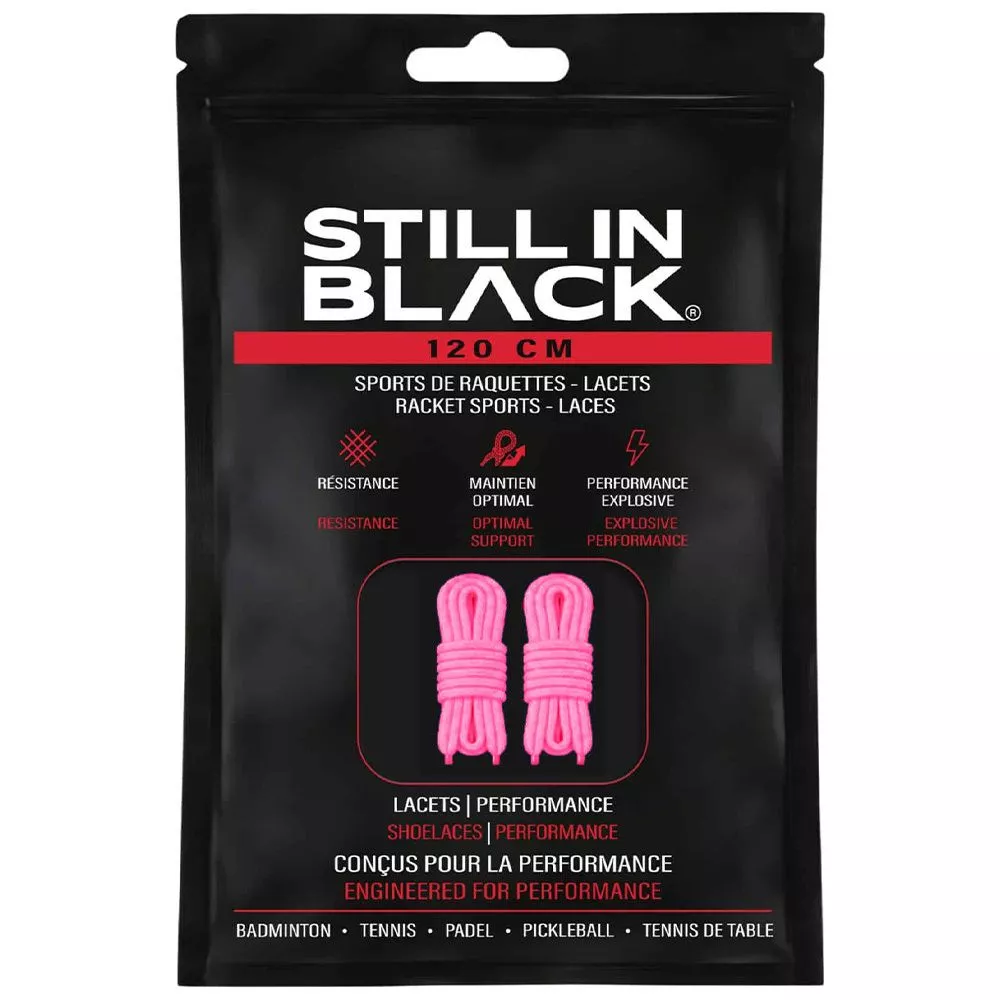 Lacci Still In Black 120cm Rosa