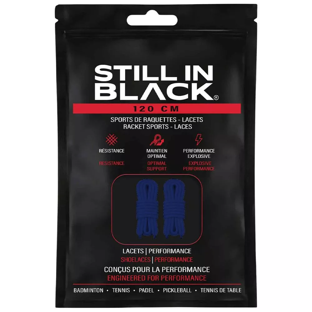 Lacci Still In Black 120cm Blu