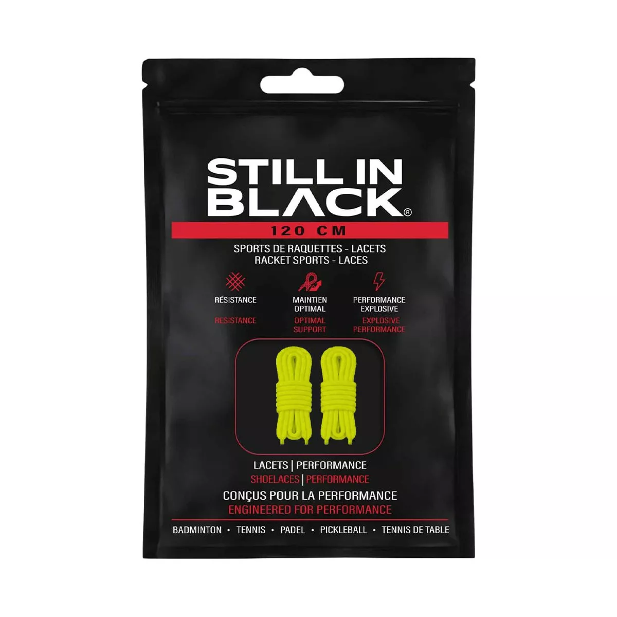 Lacci Still In Black 120cm Giallo