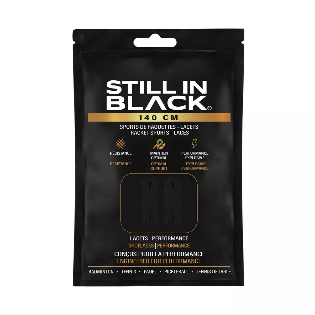Lacci Still In Black 140cm Neri