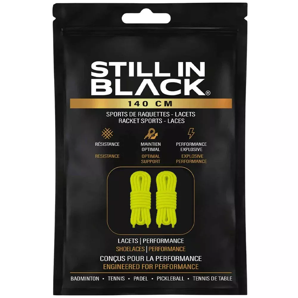 Lacci Still In Black 140cm Gialli