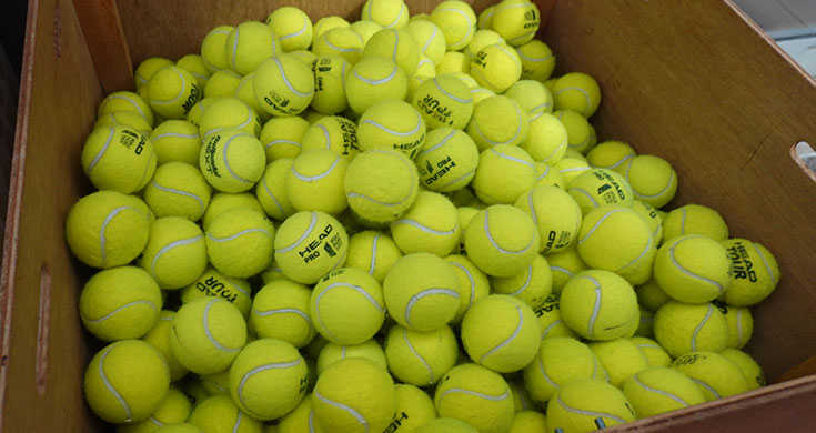 Dove trovare palline da tennis usate?