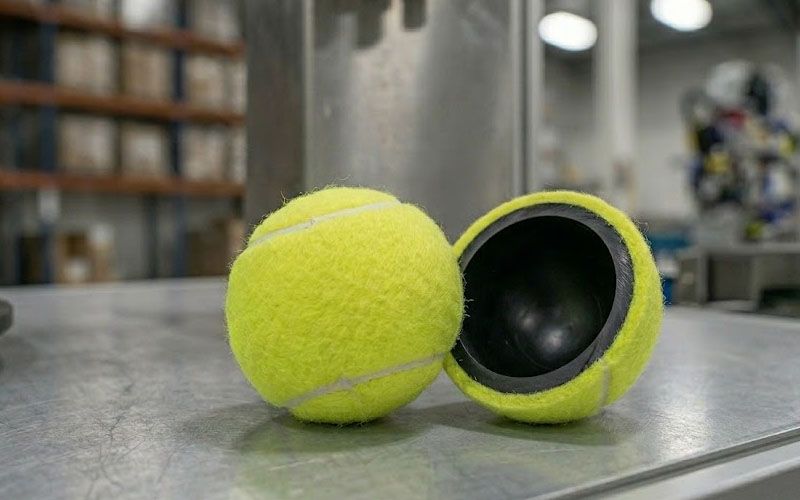 Come vengono prodotte le palline da tennis?